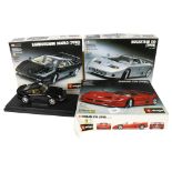 BURAGO - Lamborghini Diablo (1990) 1/18 scale model, Bugatti EB110 (1991) 1/18 scale model,