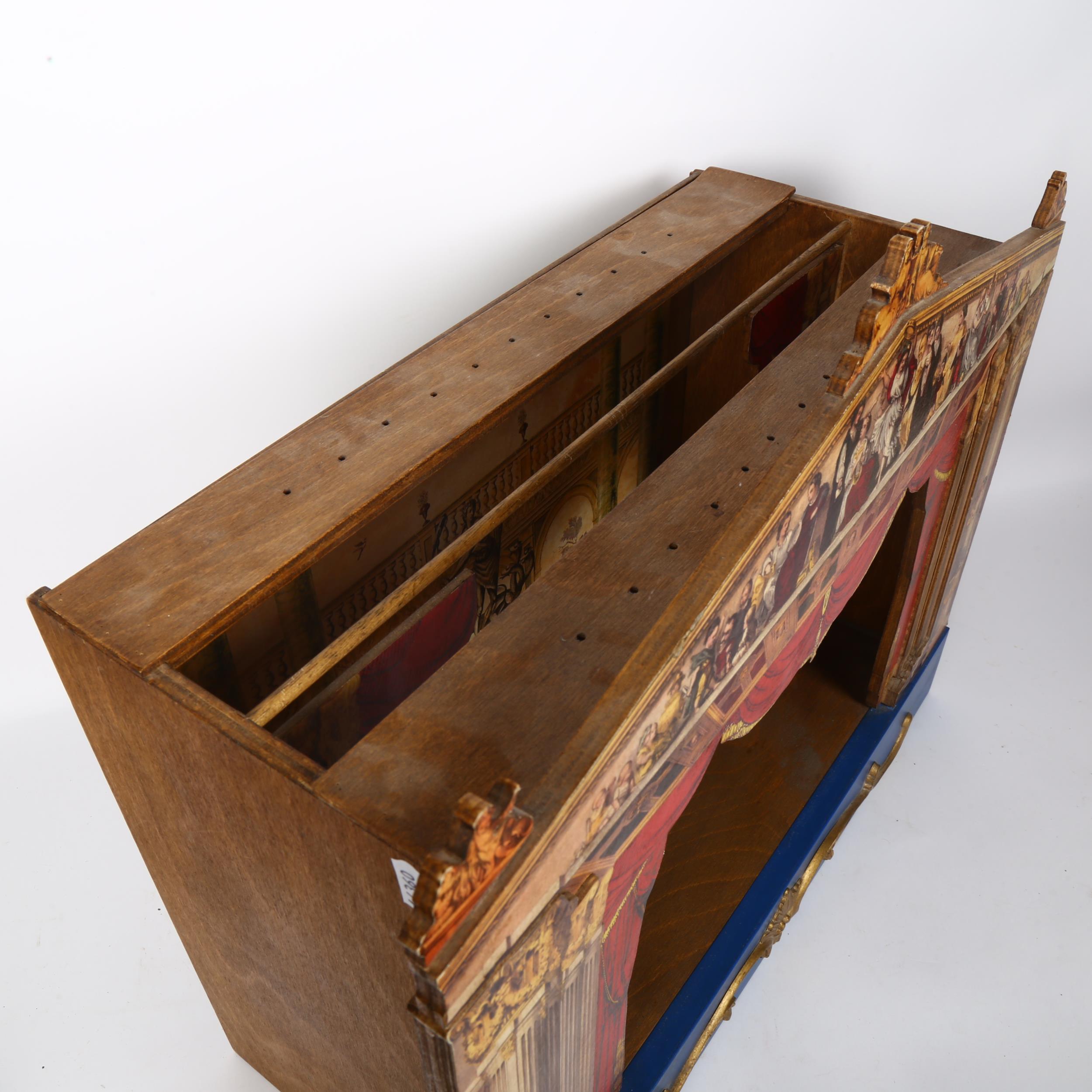 A Vintage 3-dimentional toy theatre, with printed paper covering, width 55cm, height 48cm, overall - Image 2 of 2