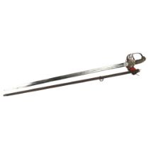A 19th century Officer's sword, by Marshall & Company Jermyn Street London, with Damascene sword and