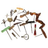 A collection of Vintage corkscrews