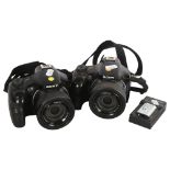 A pair of Sony Cyber Shot DSC-HX400V digital bridge cameras, with Karl Zeiss lenses