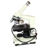 A Vintage microscopy by Paralex, XSP-18S monocular biological microscope, patent no./serial no.