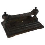 An Antique Victorian boot scraper, 36cm x 24cm