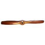 A Vintage wooden propeller, length 165cm