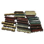 A quantity of Hornby and Airfix locomotive carriages, including Hornby Southern Railway and Hornby