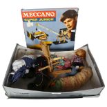 A Meccano Super Junior boxed set, and a quantity of Vintage Pelham puppets