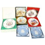 Wedgwood and Aynsley boxed Christmas plates