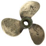 A Vintage brass propeller, 40cm across