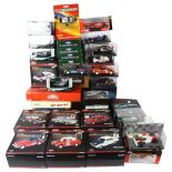 A quantity of Burago, Corgi, Corgi Classic Sportscars, Vanguards etc diecast vehicles, all