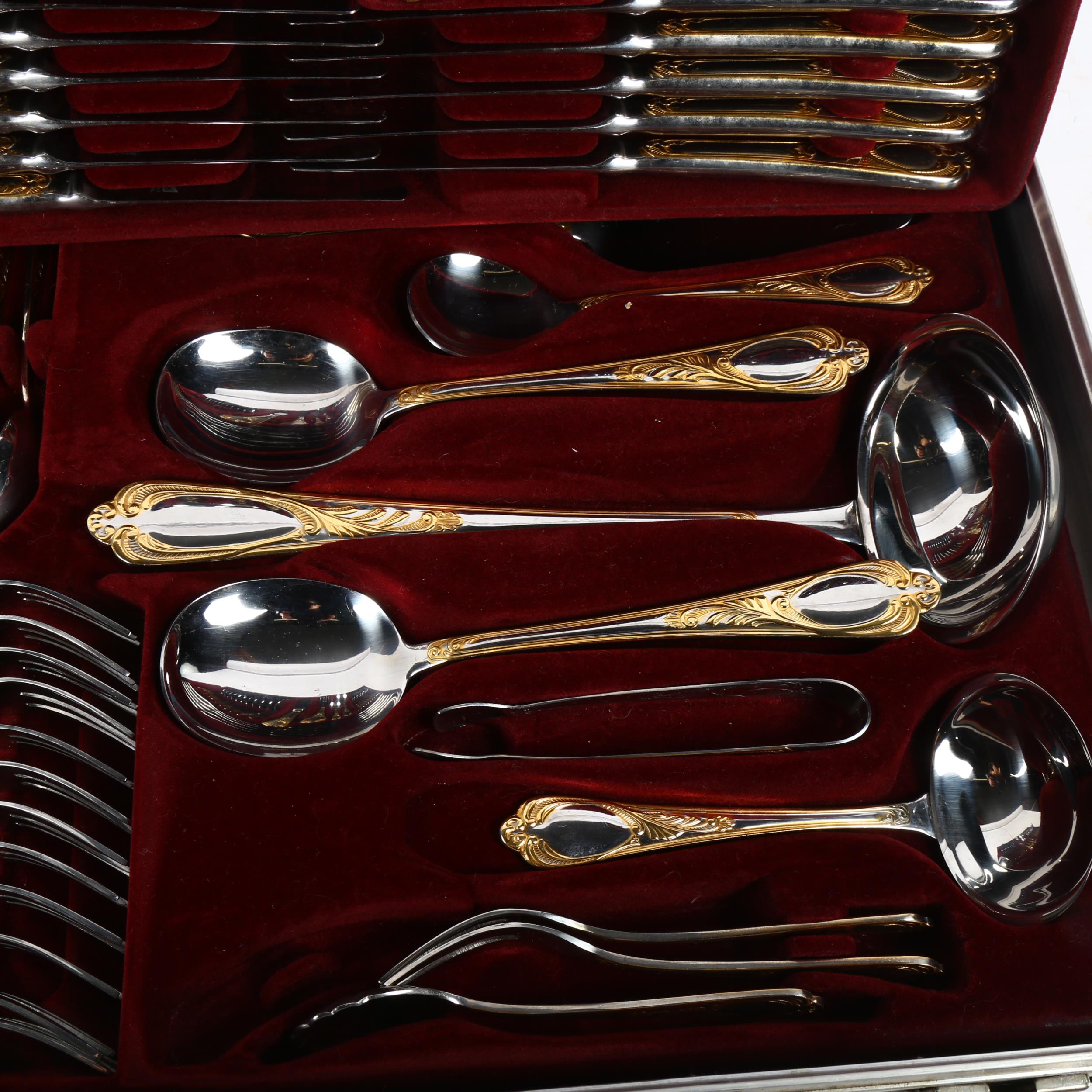 BESTECKE SOLINGEN - a 70-piece gold plated canteen of cutlery in fitted case - Image 2 of 2