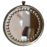 A Vintage circular sorcerer's mirror, with a circular optic border, diameter 31cm
