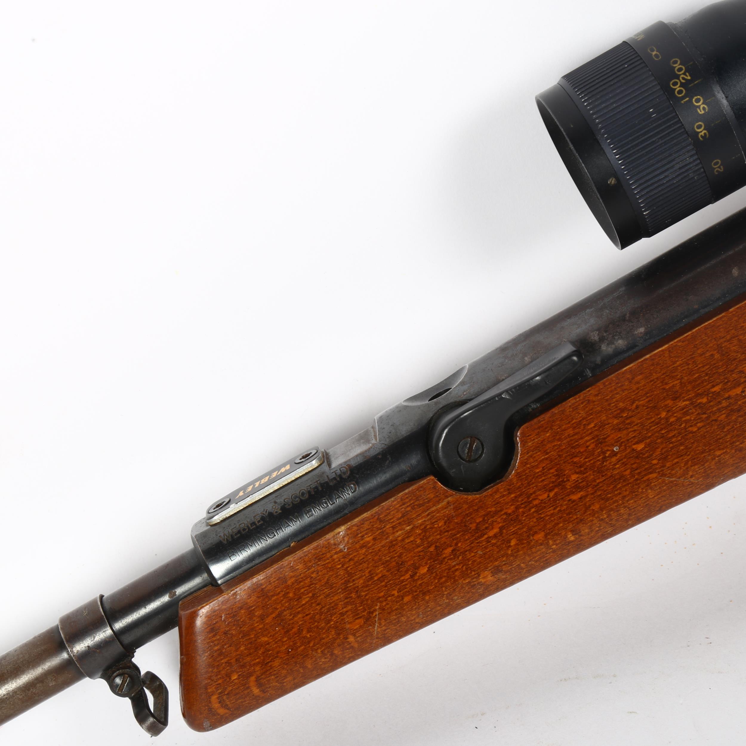 A Webley Tracker 22 air rifle by Webley & Scott Ltd, serial no. 16839, with a 4x32 magnification - Image 2 of 2