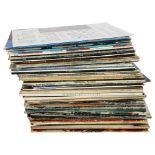 A quantity of vinyl LPs, including Rush, The Beatles, John Mayall, Talking Heads, George Michael etc