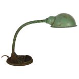 A "Supreme" entirely British made LGH818 Vintage anglepoise industrial desk lamp, height fully