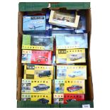 A quantity of Vanguards, Corgi etc diecast vehicles, all boxed or in display cases, including