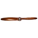 A Vintage wooden propeller, impressed DRG.NO.L.A.582, Cirrus Minor, RHP, D5-51'.P.3.69', length