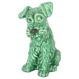 A green Sylvac Terrier, 1580, 28.5cm