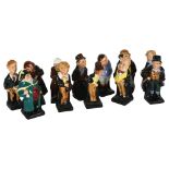 A set of 12 Royal Doulton Dickens characters, tallest Dick Swiveller, 10.5cm