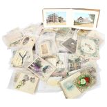 A collection of Victorian greetings cards