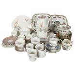 Royal Adderley "Obhelia", and "Cornflower" part tea services, and a standard china part tea