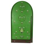 An early 20th century Corinthian bagatelle board, height 74cm