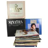 A quantity of vinyl LPs, including Roxy Music, Style Council, Duke Ellington, Paul Simon, Frank
