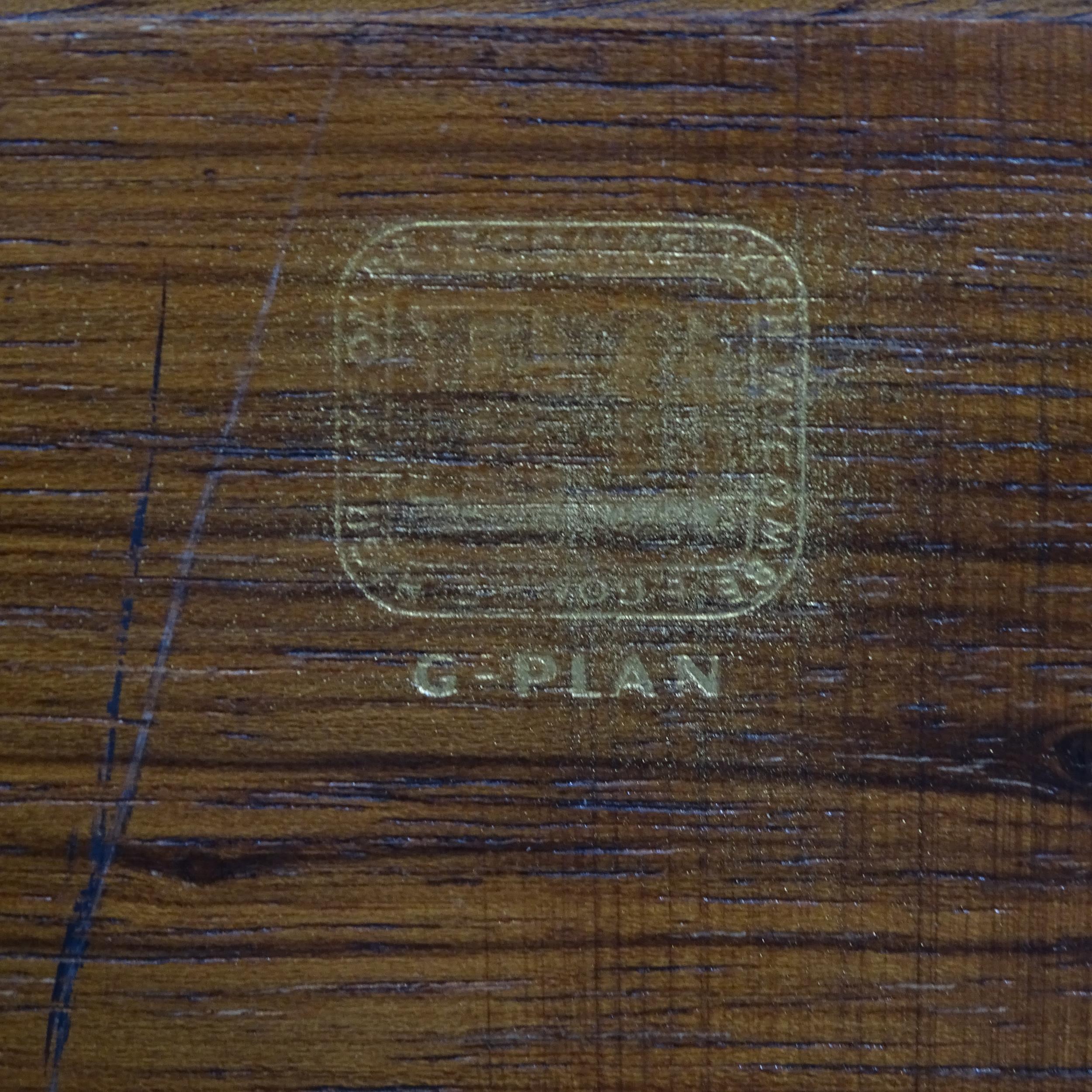 A mid-century teak G-Plan Librenza coffee table with maker's label. 138cm x 40cm x 49cm - Image 2 of 2