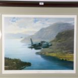 Gerald Coulson, a limited edition coloured print "Thunder In The Hills", 413/850, with artist's