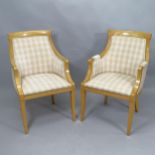 A pair of contemporary Biedermeier chairs, by Mary Fox Linton