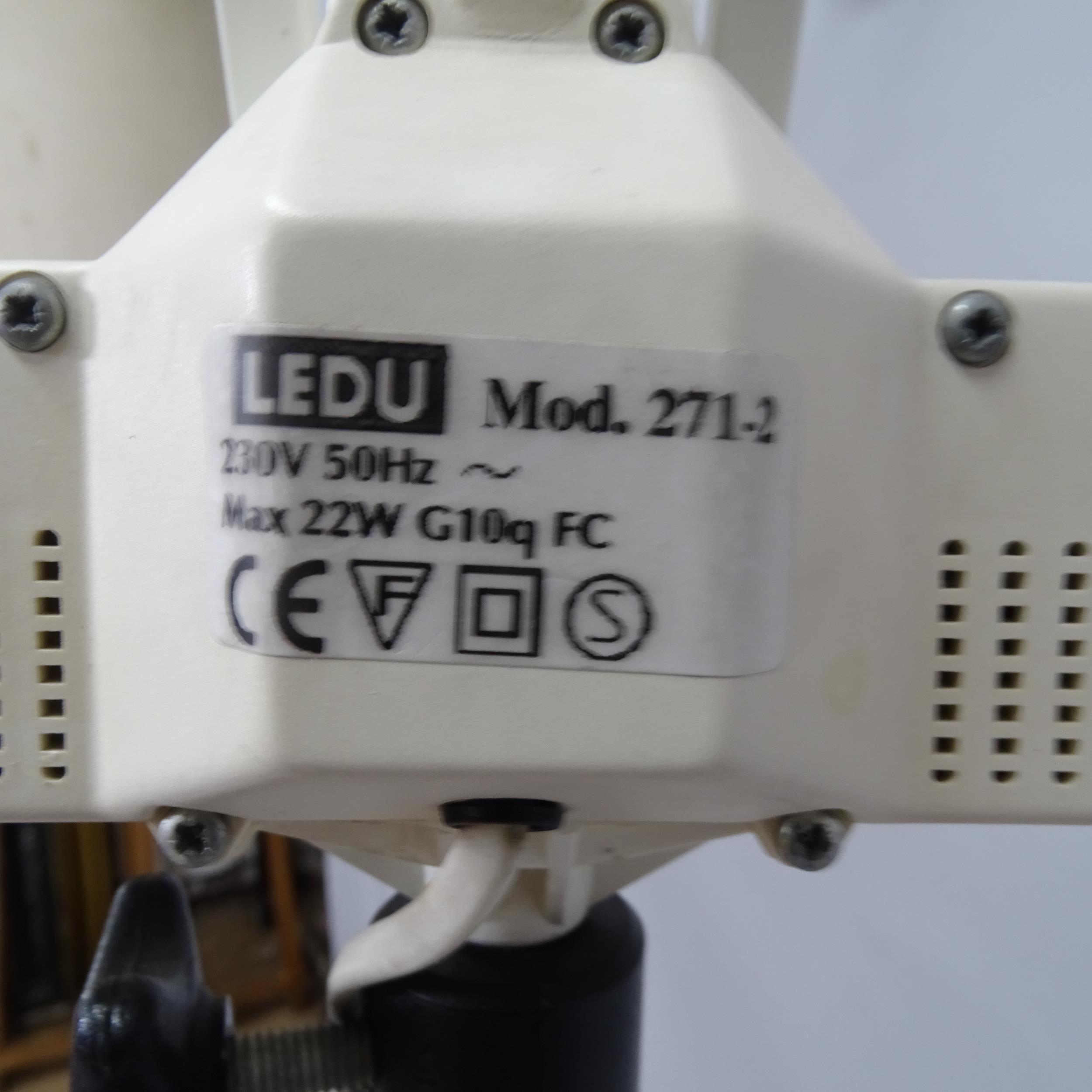 A Ledu 271-2 magnifying standing lamp. Maximum height 230cm - Image 2 of 2