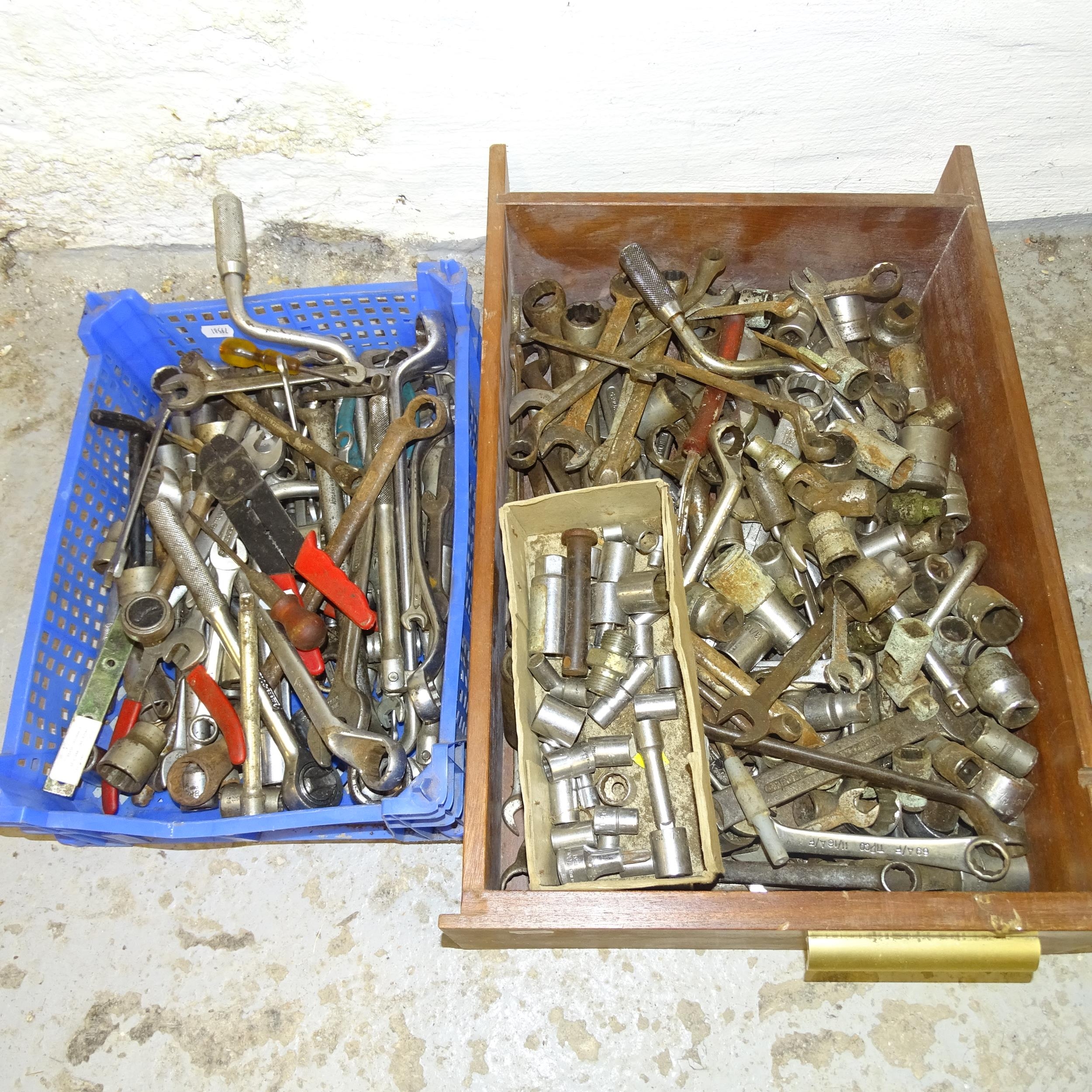 2 boxes of various hand tools, socket sets etc. - Image 2 of 2