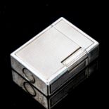 DUPONT - a silver plated pocket lighter, length 4.5cm