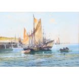 Arthur Bell, pair of watercolours, marine scenes, signed, 27cm x 37cm, framed