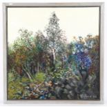 C Guthrie, oil on board, woodland scene, signed and dated '66, 60cm x 60cm, framed