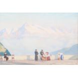 Charles March Gere (1869 - 1957), watercolour, Simplon Kulm, signed with monogram, dated 1923, RSW