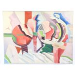 Marie-Louise Von Motesiczky (1906 - 1996), oil on canvas abstract, signed with monogram, dated