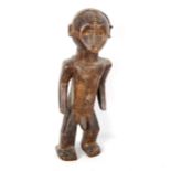 African Tribal carved wood fertility figure, height 41cm