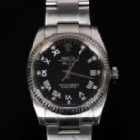 ROLEX - a stainless steel Air-King Oyster Perpetual automatic bracelet watch, ref. 114234, circa