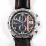 LOTUS - a stainless steel Marc Marquez Chrono GP quartz chronograph wristwatch, ref. 15881, black