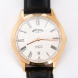ROTARY - a gold plated stainless steel Cambridge automatic wristwatch, ref. GS05252/01, circa
