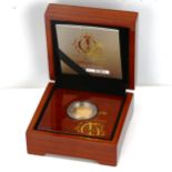 An Elizabeth II 2012 Queen's Diamond Jubilee brilliant uncirculated gold full sovereign coin,