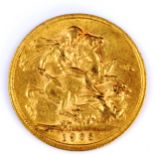 An Edward VII 1903 gold full sovereign coin, 7.9g