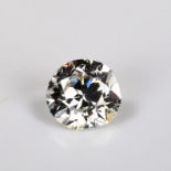 An unmounted 0.35ct old-cut diamond, colour approx J/K, clarity approx SI2/SI3, 4.42mm x 2.76mm