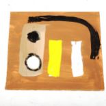 Alistair Grant (1921 - 1997), gouache, abstract, signed, 30cm x 26cm, unframed Good condition