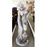 Lorenzo Dal Torrione, a large marble composite stone sculpture of a Classical female nude