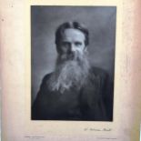 **DESCRIPTION CHANGE** William Holman Hunt, *print* photograph portrait of the artist, signed in in