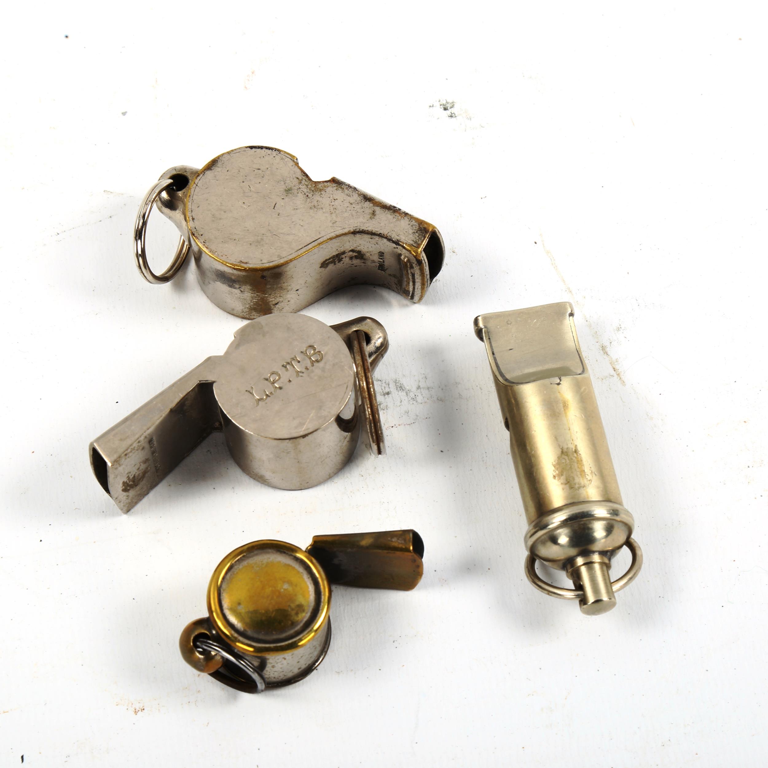 RAILWAY INTEREST - 4 nickel plate whistles, including LNER, LPTB, and LMS - Image 3 of 3