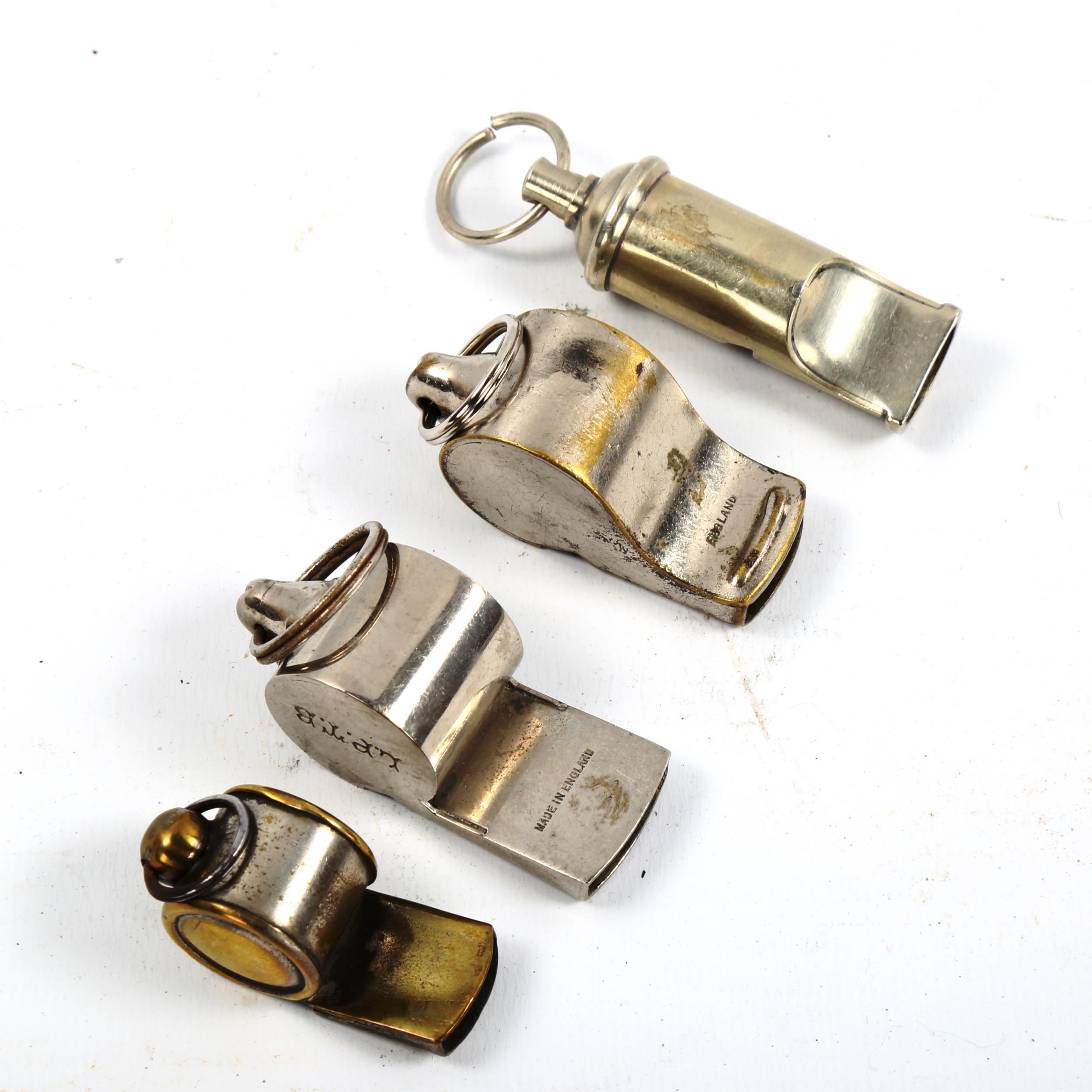 RAILWAY INTEREST - 4 nickel plate whistles, including LNER, LPTB, and LMS - Image 2 of 3