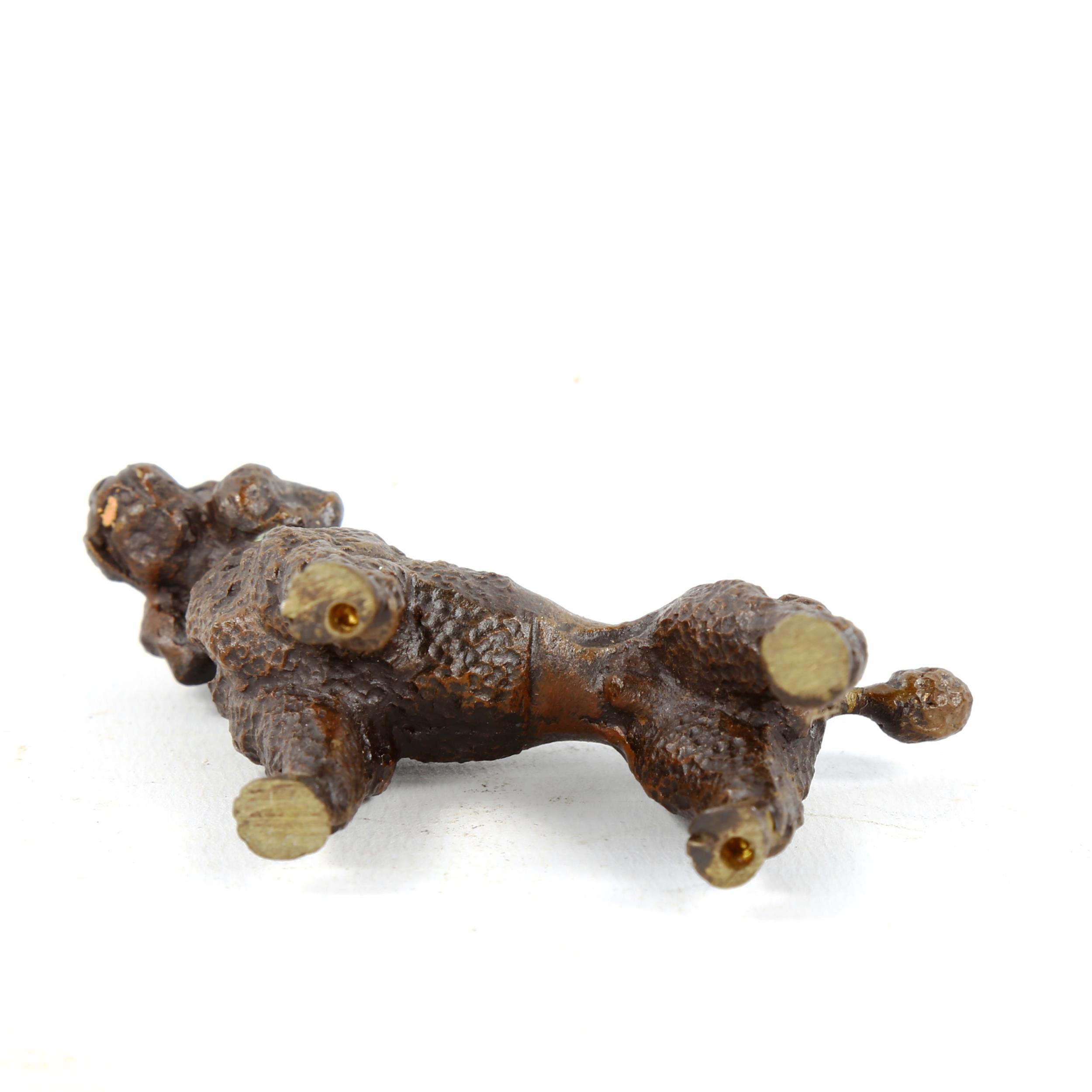 Austrian cold painted bronze Poodle, length 7cm - Image 3 of 3