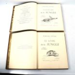 Le Livre De La Jungle (Jungle Book), by Rudyard Kipling, 2 volumes published by Delagrave 1930, half